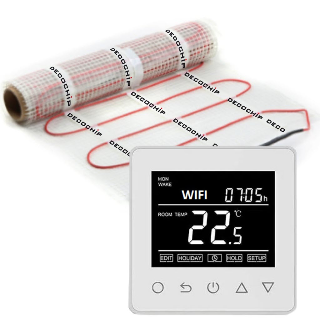 Elektrische vloerverwarming met wifi thermostaat
