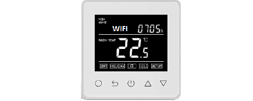 Elektrische vloerverwarmingthermostaat met weekprogramma via smartphone